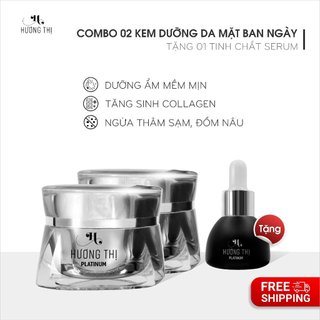 Combo 02 Kem Dưỡng Trắng Da Ban Ngày Hương Thị 60g + Tặng 01 Serum Dưỡng Da 15ml