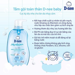 Sữa tắm gội toàn thân Dnee cho bé 200ml/380ml/800ml an toàn cho bé dautayshop.vn