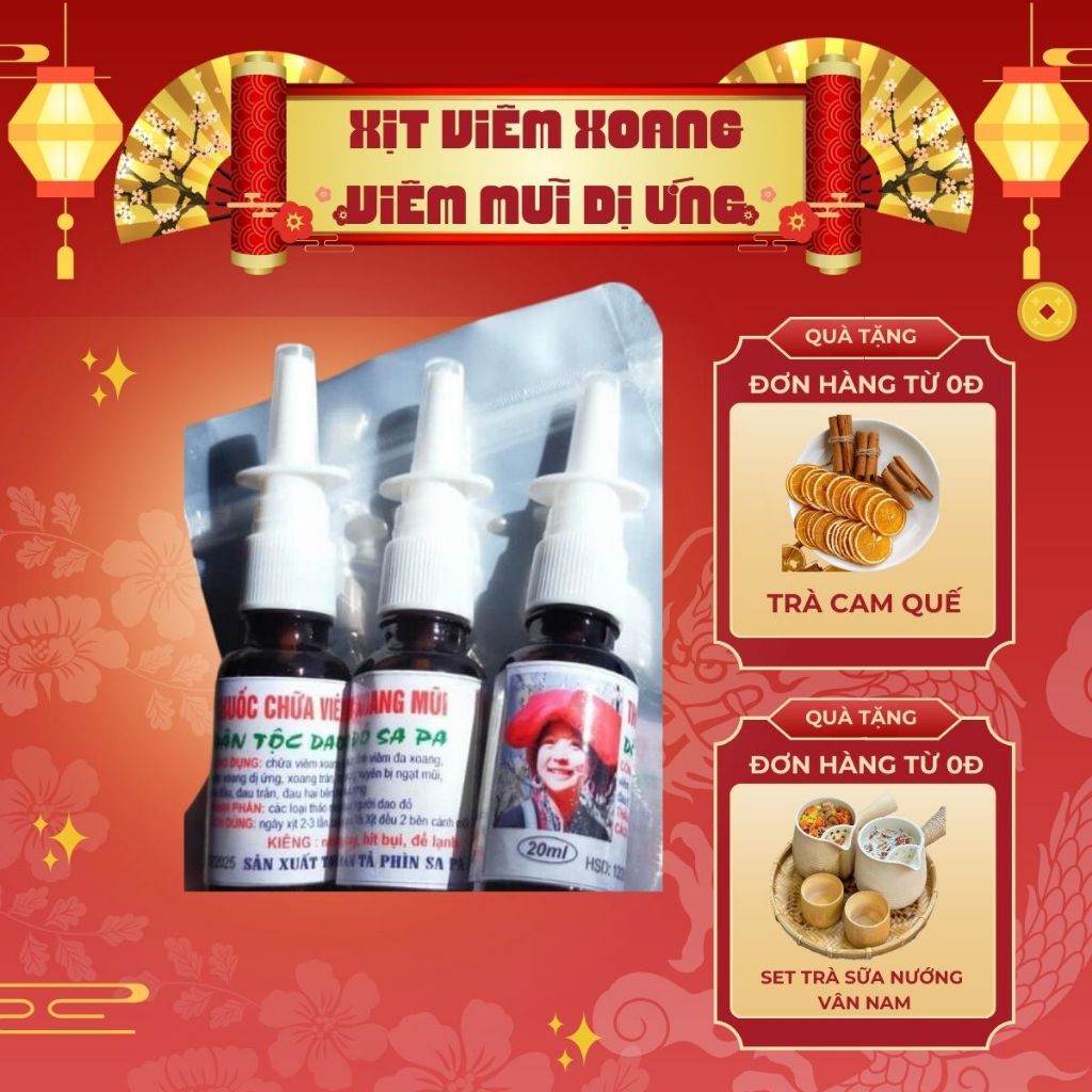 Xịt viêm xoang viêm mũi dị ứng, viêm mũi do thời tiết- Người Giao Đỏ