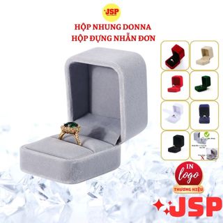 Hộp đựng nhẫn đơn nỉ nhung hộp đựng trang sức hộp nhẫn cưới cao cấp JSP