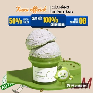 Mặt nạ đất sét BEPLAIN X LeoJ 120ml từ đậu xanh se khít lỗ chân lông giảm mụn đầu đen