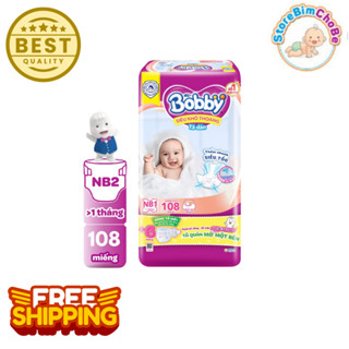  Miếng Lót Sơ Sinh Bobby Newborn NB1 108M  NB2 60M  XS 70 