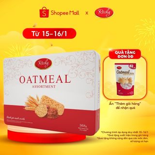 Bánh Richy Yến Mạch Hộp Thiếc 368g