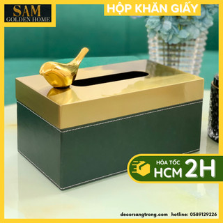 Hộp đựng khăn giấy ăn linny trang trí bàn ăn hiện đại cao cấp