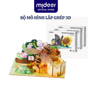 Mô hình lắp ghép gỗ Mideer Wooden 3D Puzzle, đồ chơi 3D sáng tạo cho bé