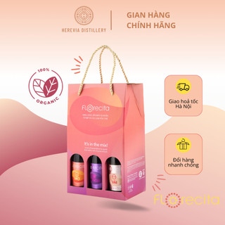 Combo 6 chai rượu trái cây lên men florecita nồng độ 14.5% - chai 375ml, rượu vang quả nhẹ độ lên men từ gạo