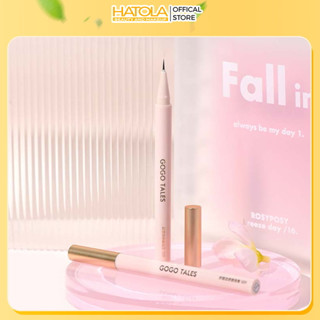  Bút kẻ mắt GOGO TALES siêu mảnh chống thấm nước bút vẽ mắt lâu trôi nội địa trung Hatola 