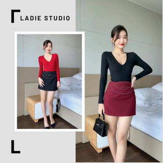 Chân váy Daisy Skirt dáng ngắn chữ A chỉ nổi, CV06, Ladie Studio