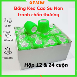 Hộp 24 Cuộn 5cm x4,5m Băng Keo Cao Su Non, Băng Keo Thể Thao Tự Dính Bảo Vệ Cổ Chân, Băng Tay, Đầu Gối