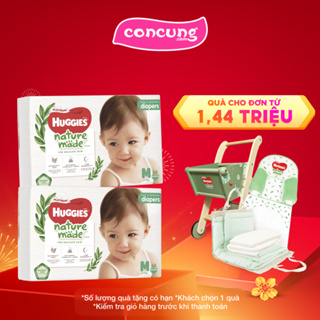 Bỉm tã dán Huggies Platinum Nature Made size M 64 miếng 6-11kg