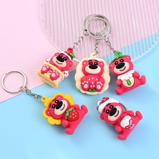 Móc khoá cute dễ thương mẫu gấu dâu lotso xinh xắn nhiều mẫu lựa chọn