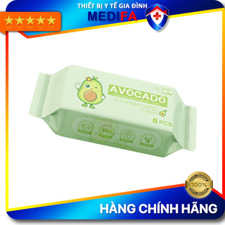 [HB Gift] Túi 8 Chiếc Khăn Ướt Mini Bỏ Túi Đi Chơi, Đi Du Lịch Tiện Lợi