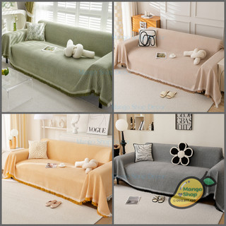Thảm trải phủ bọc ghế sofa mẫu mới dệt ô caro cao cấp màu hottrend khăn trải bàn thảm trải picnic cao cấp trơn