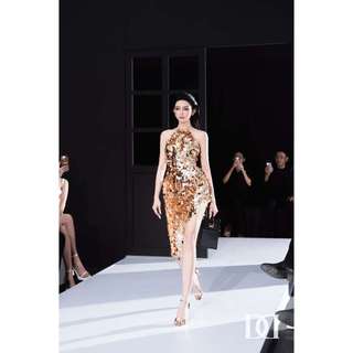 Guilty Dress Darling Diva - Đầm Cổ Yếm Tà Xéo Lấp Lánh Dáng Ngắn