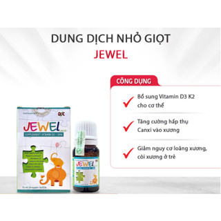 Dung Dịch Nhỏ Giọt JeWel Fobe Bổ Sung D3 K2 Giúp Bé Phát Triển