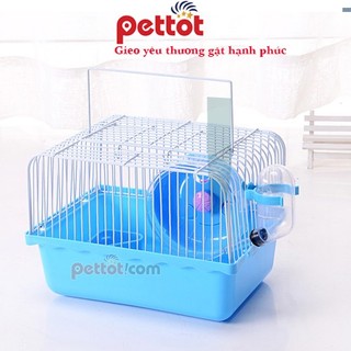 Lồng mini full phụ kiện cho hamster sóc thú nhỏ - Pettot