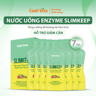 Nước Uống Enzyme Coolvita Giúp Thanh Lọc Hỗ Trợ Giảm Cân Từ 34 Loại Rau Củ Quả (45ml× 7 túi)/hộp