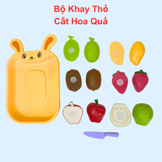 Đồ chơi cắt hoa quả cắt trái cây nhiều chi tiết chất liệu nhựa cao cấp dành cho bé vui chơi