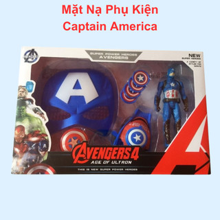Đồ chơi mặt nạ Captain và bộ phụ kiện cho bé hóa trang đam mê siêu anh hùng