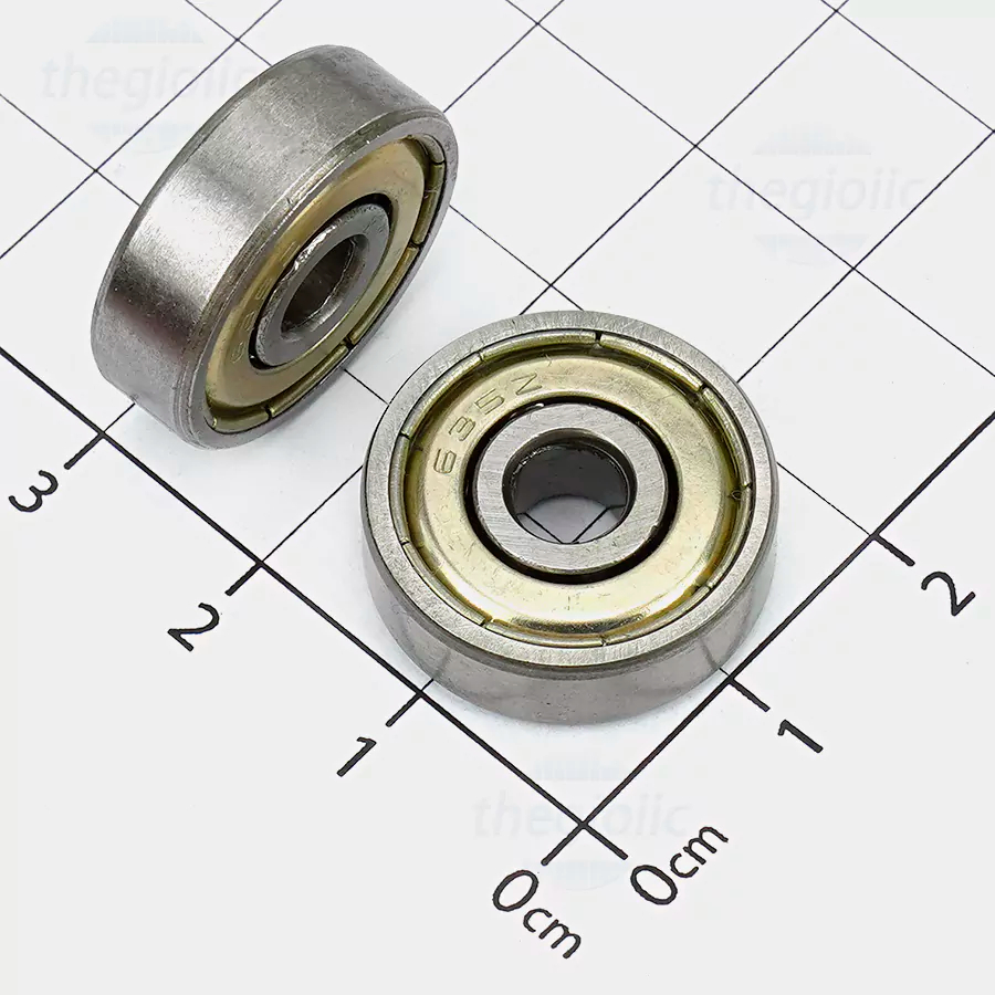 [5 Cái]- 635ZZ Bạc Đạn Vòng Bi Trong 5mm Ngoài 19mm Dày 6mm