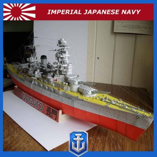 Mô hình giấy chiến hạm hải quân đế quốc nhật bản ijn nagato