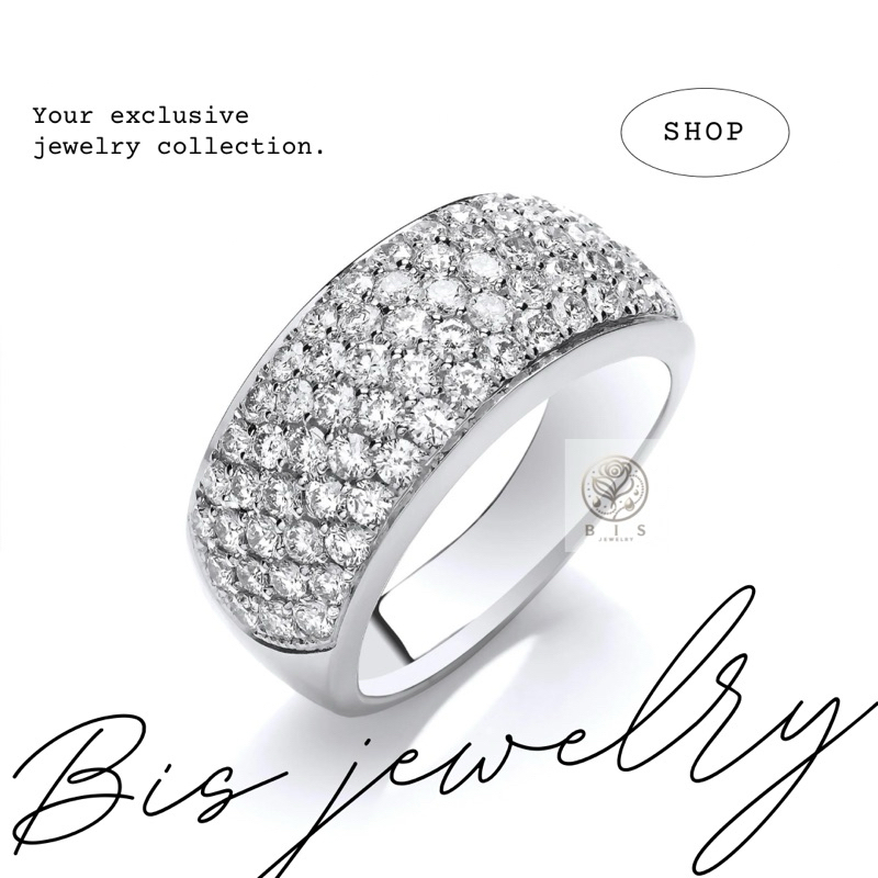 Nhẫn bạc nam Bombay Ring đính kim cương Moissanite