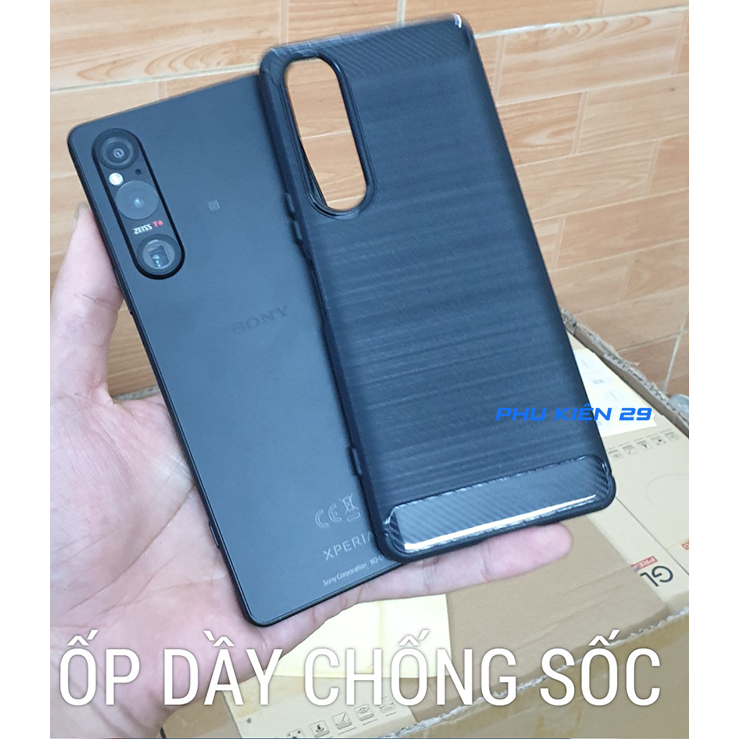 [Sony Xperia 1 Mark 5] Ốp lưng silicon chống sốc cao cấp RUGGED