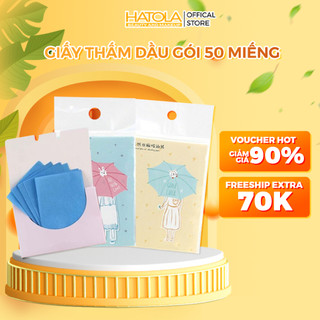 Giấy thấm dầu gói 50 tờ làm sạch da kiểm soát dầu HATOLA
