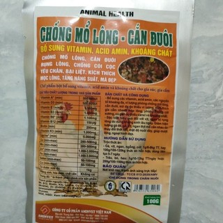Mổ lông cắn đuôi 100g/ siêu mọc lông nhanh 100g cho vật nuôi