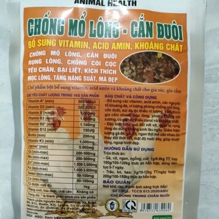 Mổ lông cắn đuôi 1kg/ Siêu mọc lông 1kg cho vật nuôi.