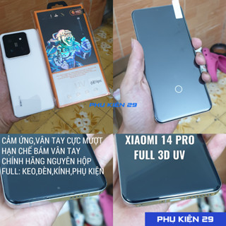 [Xiaomi Mi 14 / 15 Pro/ Ultra] Dán kính cường lực UV FULL màn FULL keo Glass Pro+ 9H