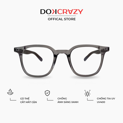 Gọng kính thời trang DOKCRAZY RIO Nhựa sinh học Cao Cấp, Chống ánh sáng xanh, tia UV400, , Unisex