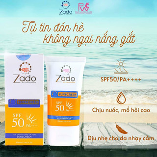 Kem chống nắng zado nâng tone spf 50 pa++++