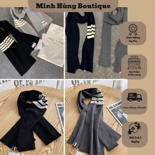 Khăn Quàng Cổ Nam Nữ Thome Browne Họa Tiết Phối Sọc Cực Đẹp Chất Liệu Nỉ Tăm Cao Cấp Phong Cách Thời Trang Hàn Quốc Hot