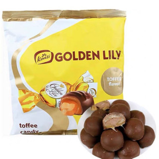  Kẹo Socola Nga Bông Huệ Vàng Konti Golden Lily Gói 500g 