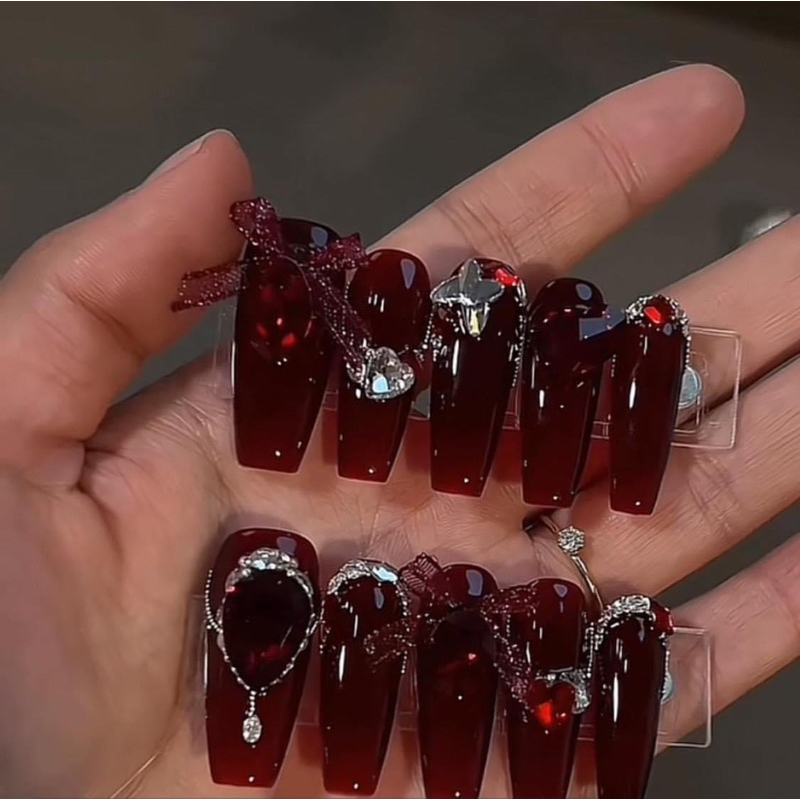 Sơn gel đỏ rượu siêu ưa chuộng của thợ nail,15ml