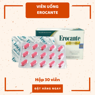 Viên uống Erocante giảm rụng tóc, giúp mọc tóc và hỗ trợ đen tóc Hộp 30 viên