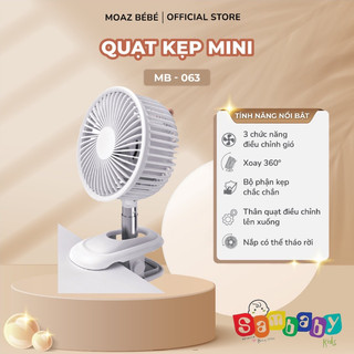 Quạt kẹp đảo chiều mini moaz bebe 3000mah mb 063