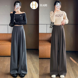 Quần tây ống rộng Hari cao cấp chất gold mặc đi làm đi học phối dây 1089 P7K3