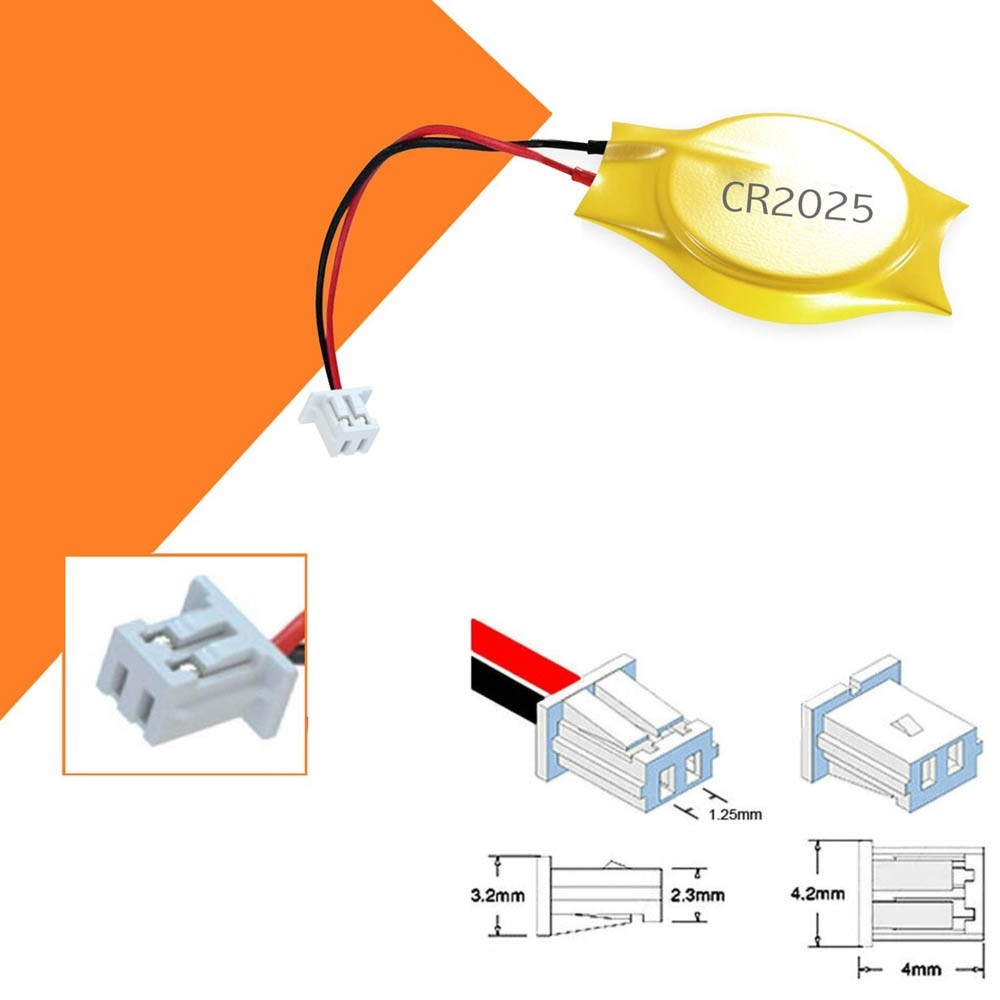 Pin Cmos laptop có dây CR2025 2 Pin (jack nhỏ)