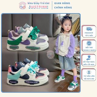 Giày Thể Thao Trẻ Em Bé Gái Bé Trai đế êm phối màu thời trang cho bé 3-12 tuổi - JP18