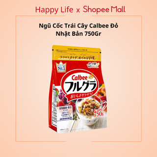 Ngũ cốc trái cây calbee đỏ nhật bản 750gr