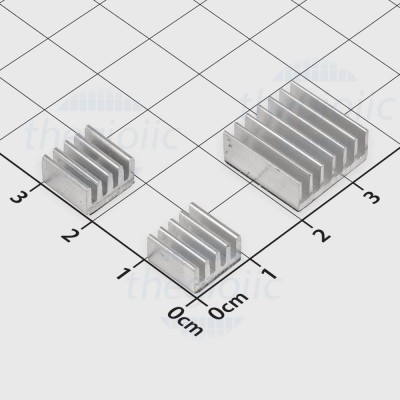 [5 Cái]- Bộ 3 Tản Nhiệt Nhôm Raspberry Pi