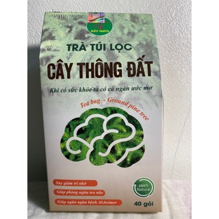 Hộp 40 gói trà cây thông đất túi lọc, cây thông đất, tăng cường trí nhớ, ngủ ngon, lãng trí, quên