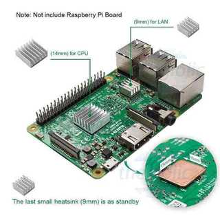 [2 Cái]- Bộ 3 Tản Nhiệt Đồng Raspberry Pi