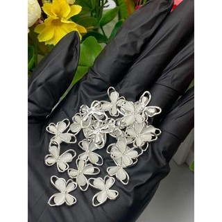 Charm bướm đá 2 màu vàng- bạc siêu hot