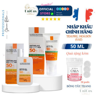 Kem Chống Nắng La Roche Posay Anthelios Fluide Invisible SPF 50  cho da dầu - Kem Chống Nắng KCN Da Nhạy Cảm 50ml