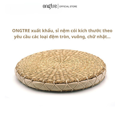 Đệm Cói Ngồi Bệt ONGTRE - Nệm Mút cao cấp Hình Tròn, Hình Vuông, Đệm Lót Ghế, Đệm Ngồi Thiền, Decor Nhà Cửa, Quán Cafe