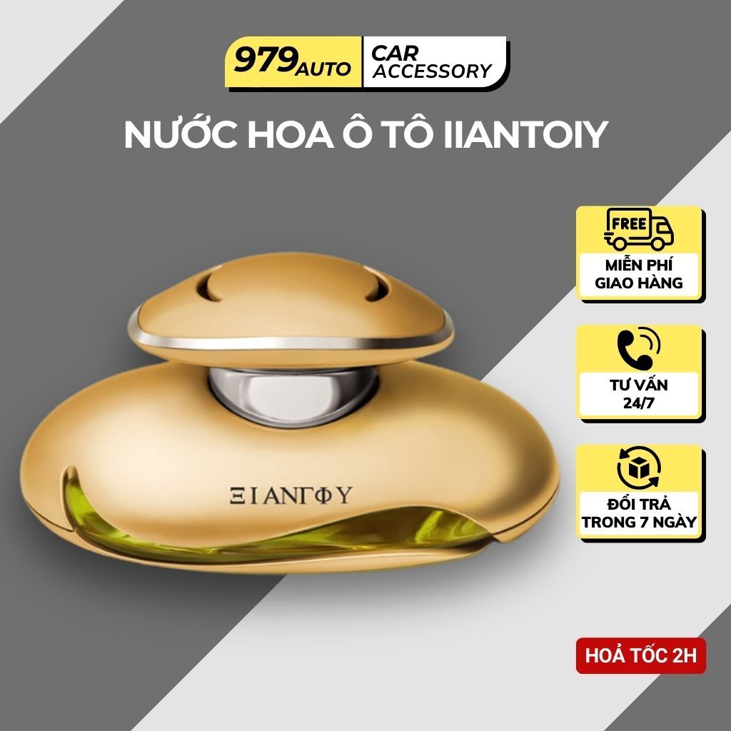 Nước hoa ô tô cao cấp IIANTOIY chiết xuất thiên nhiên tinh dầu nước hoa cho xe hơi 80ml khử mùi xe 979auto