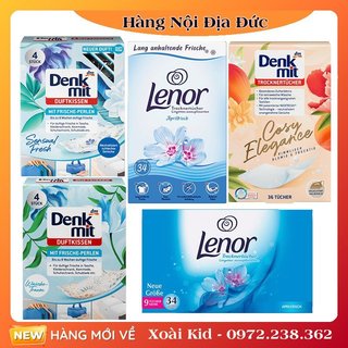 [auth] GIẤY THƠM QUẦN ÁO DENKMIT DÙNG CHO MÁY SẤY, GIẤY THƠM QUẦN ÁO LENOR- Nội địa Đức [Hot]